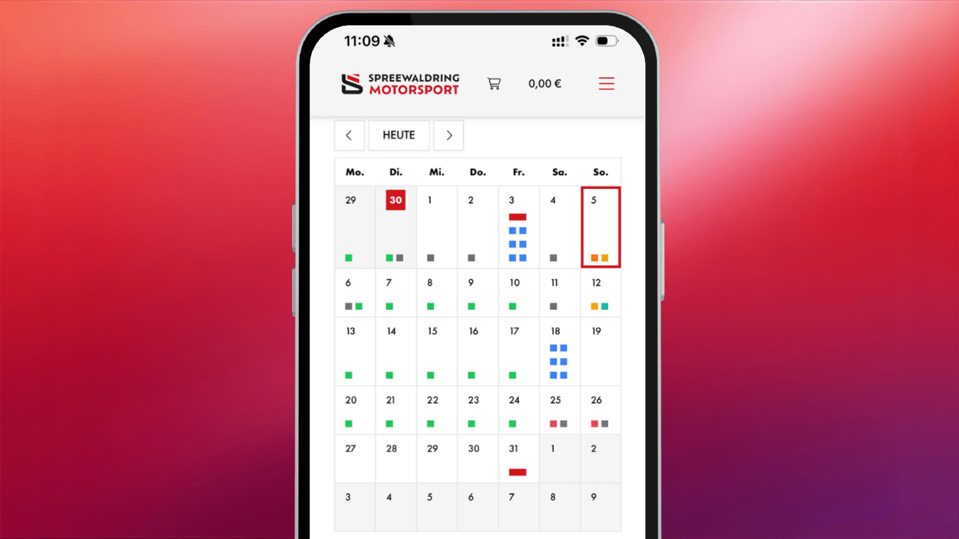 spreewaldring motorsport Rennstrecke Gutschein kaufen website neues design